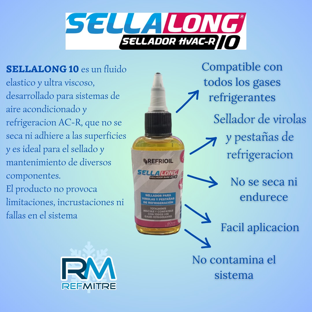 SELLALONG 10 PARA VIROLAS Y PESTAÑAS X 60 M