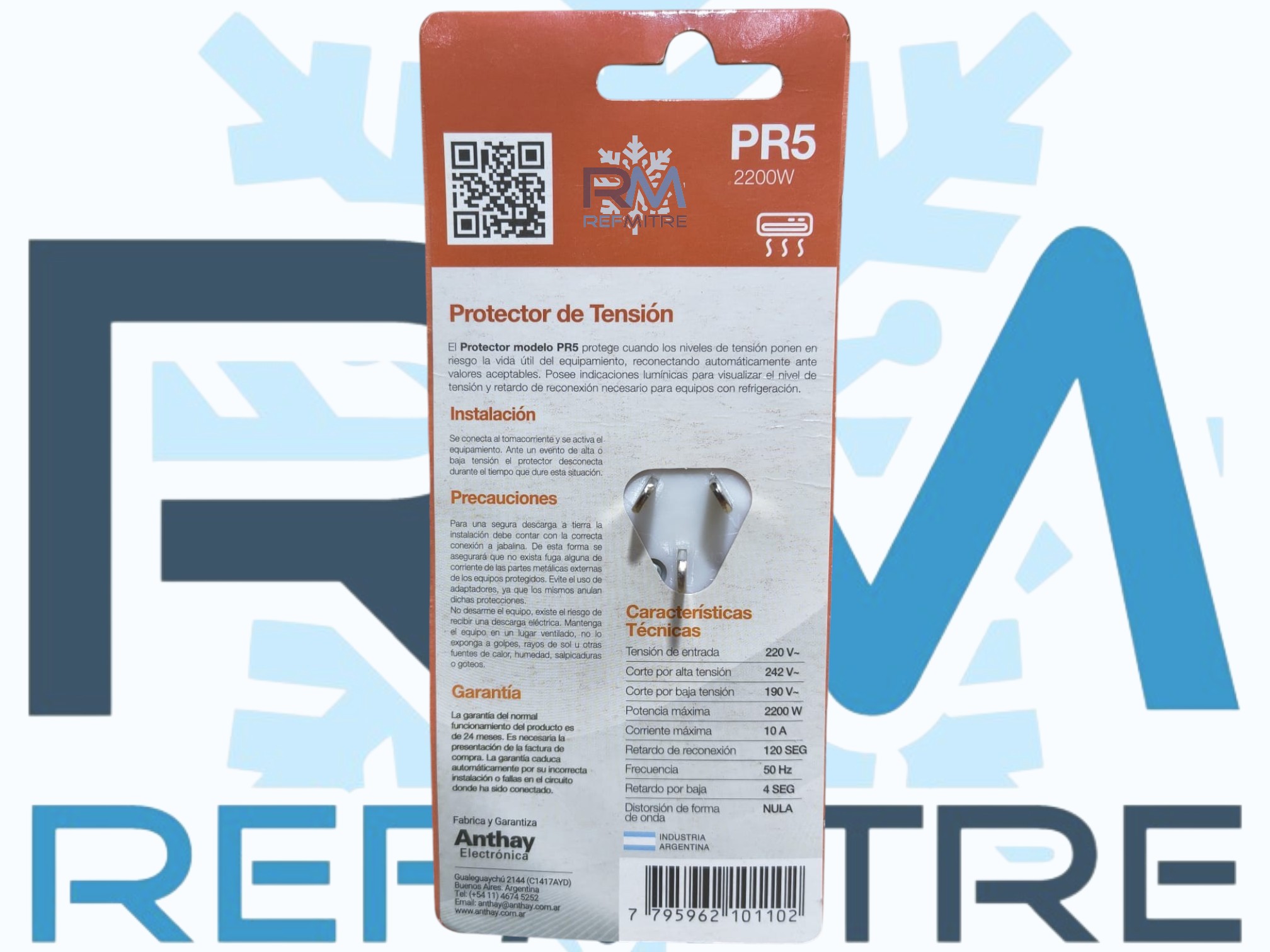 PROTECTOR DE TENSION PR5 MINI - AIRE ACONDICIONADO 2200W