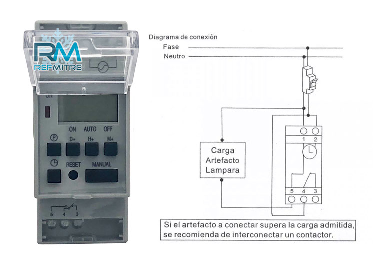 Interruptor Horario Diario / Semanal Diletta