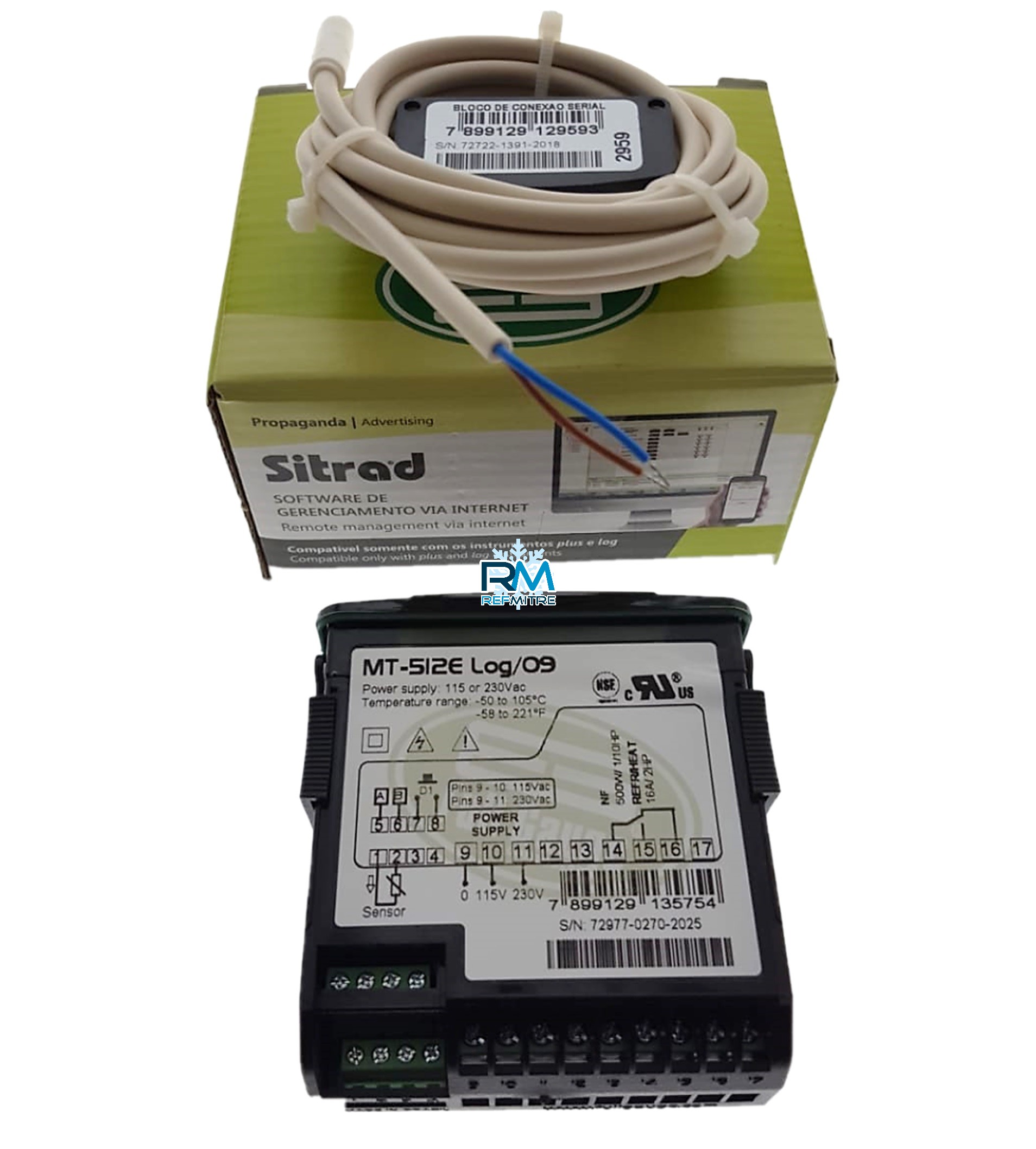 Combistato FULL GAUGE MT-512E LOG 1sens.1sal.220v (reemp.517R17 plus) - 680901005