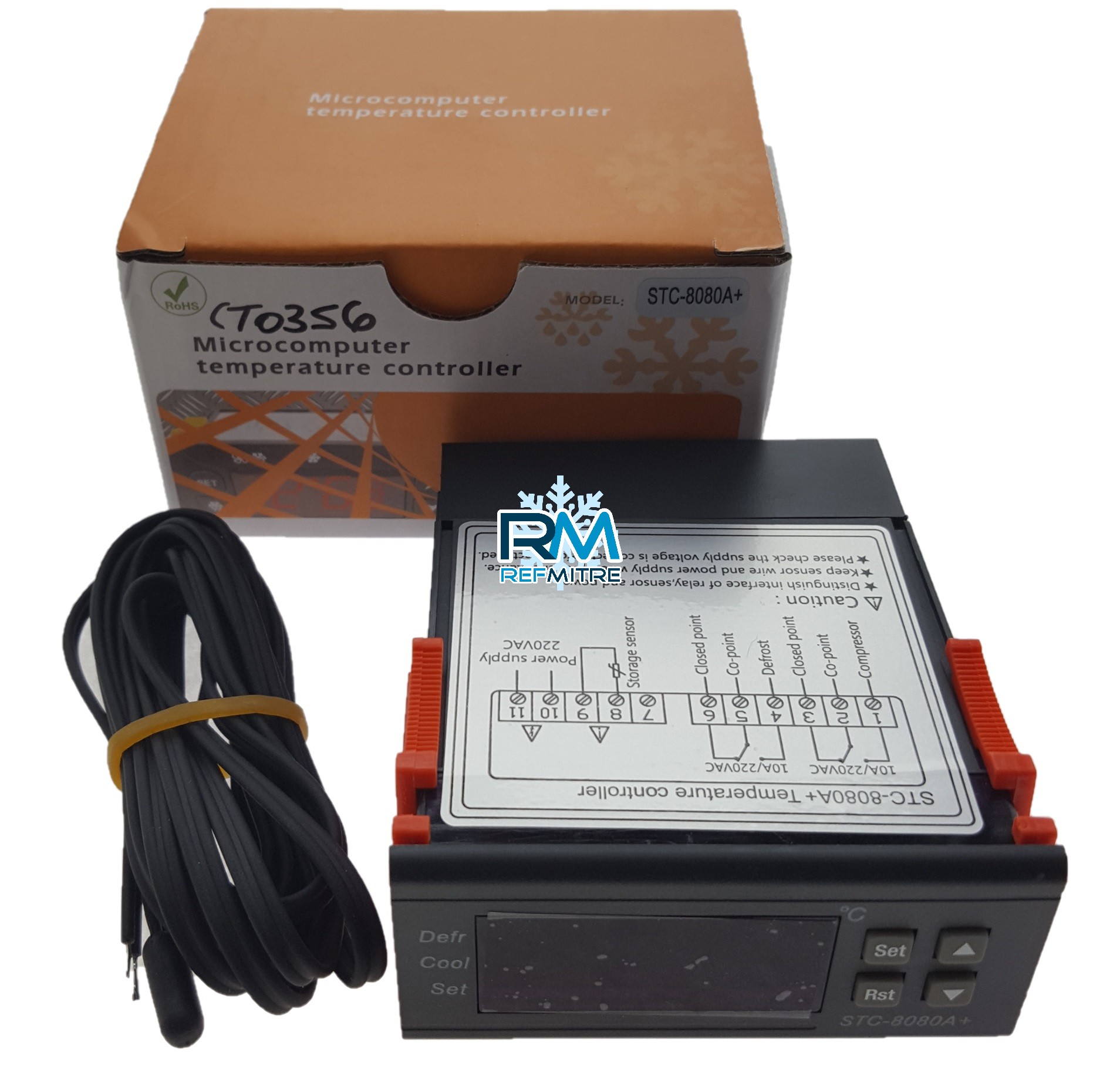 TERMOSTATO COMBISTATO REFMITRE STC8080 - ETC200 220V