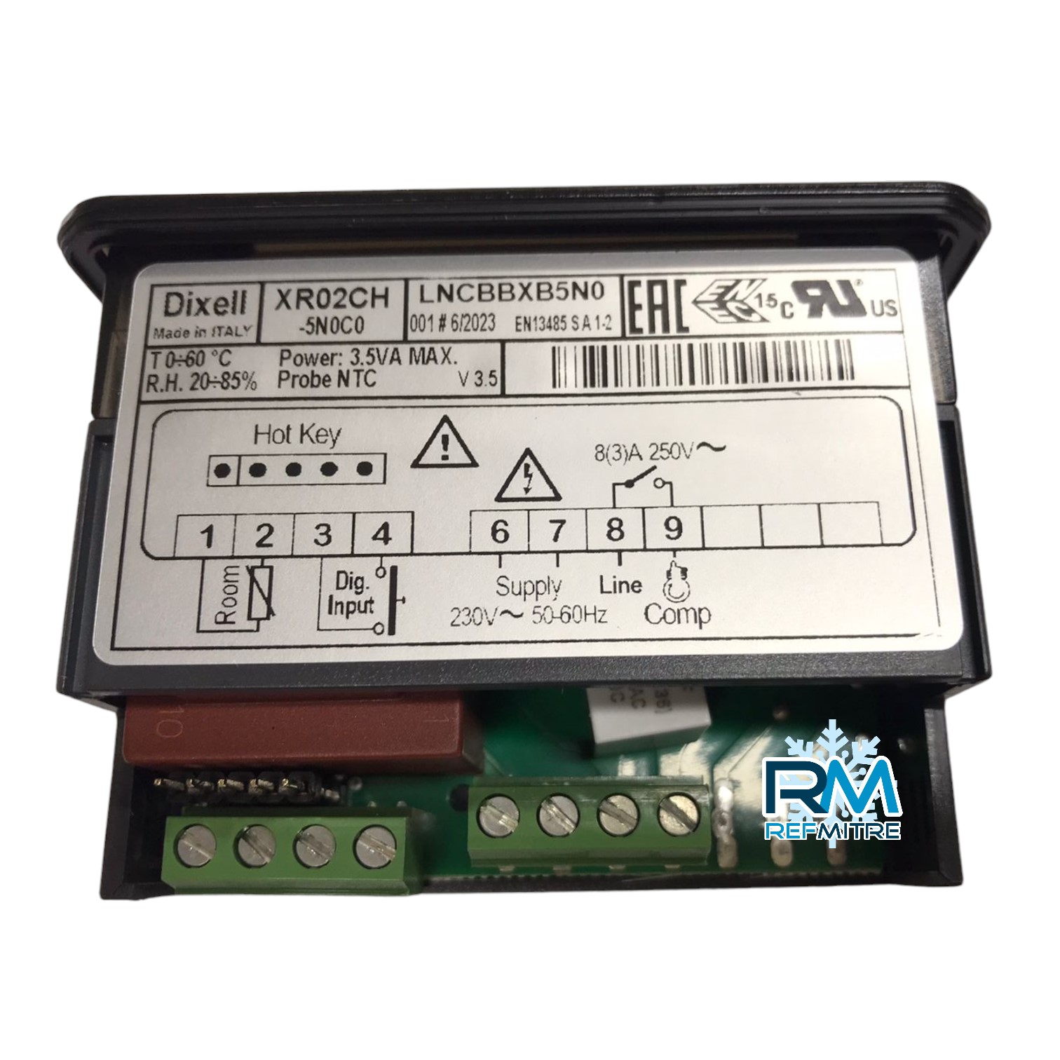 CONTROLADOR DIGITAL DIXELL 1R 1S NTC 220V