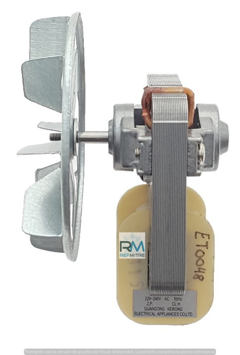 MOTOR FORZADOR KR61 10W 220V CON PALETA HNO ELECTRICO / MICROONDAS