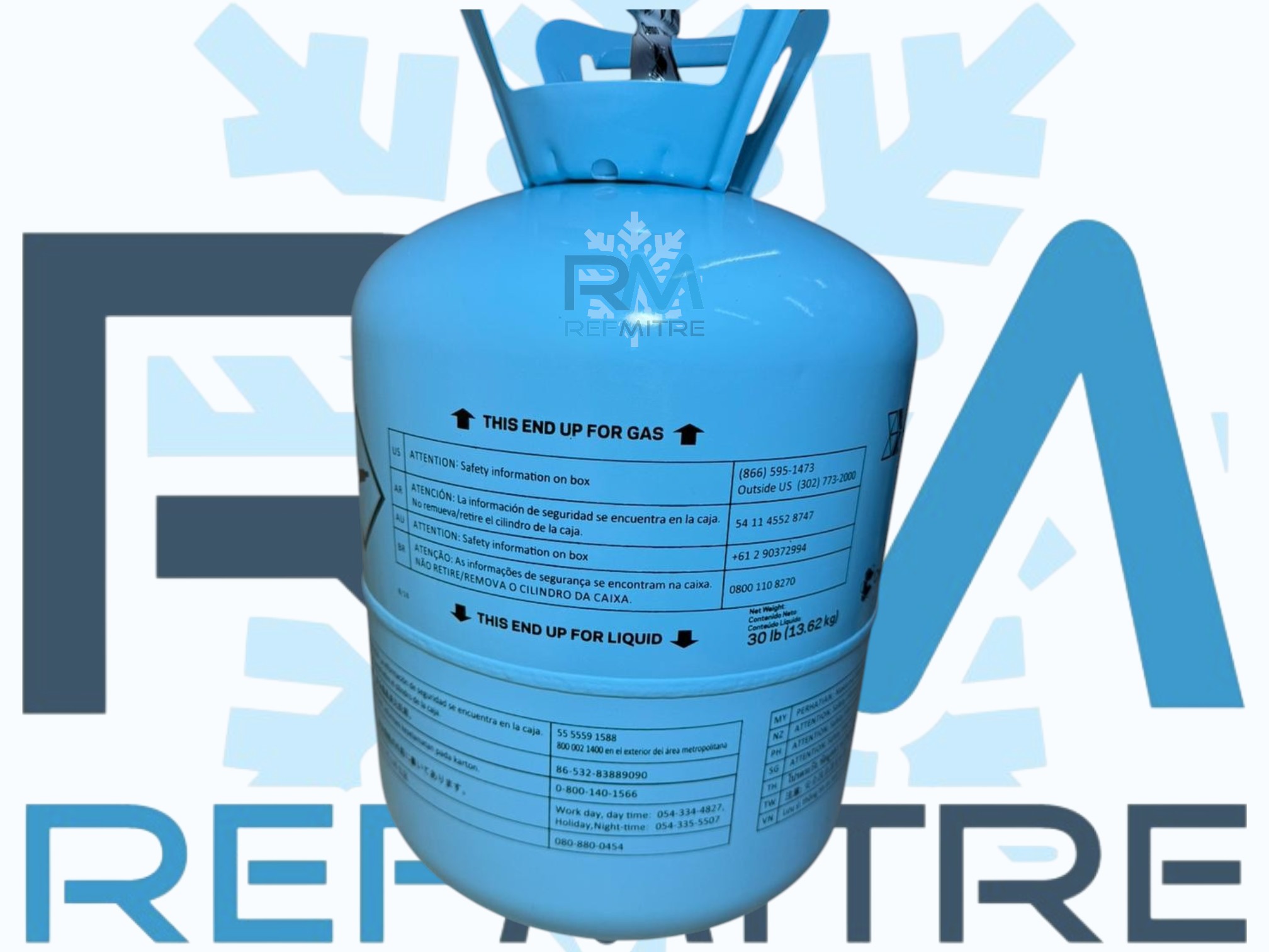 GARRAFA CHEMOURS SUVA R134 13.6 KG