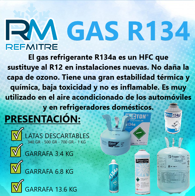 GARRAFA REFRIGERANT / THERMIK R134A X 5,6
