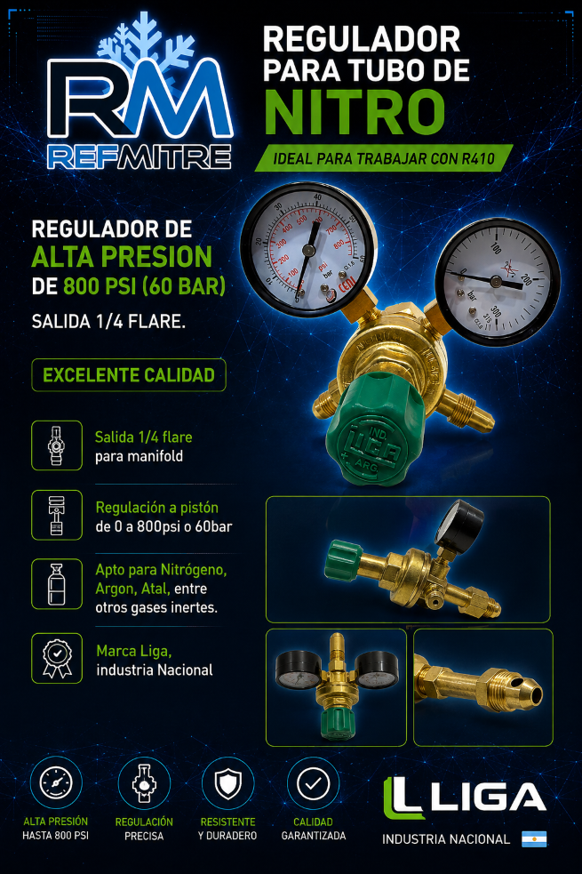 REGULADOR NITROGENO MEDIA / ALTA N2 / 60 BAR