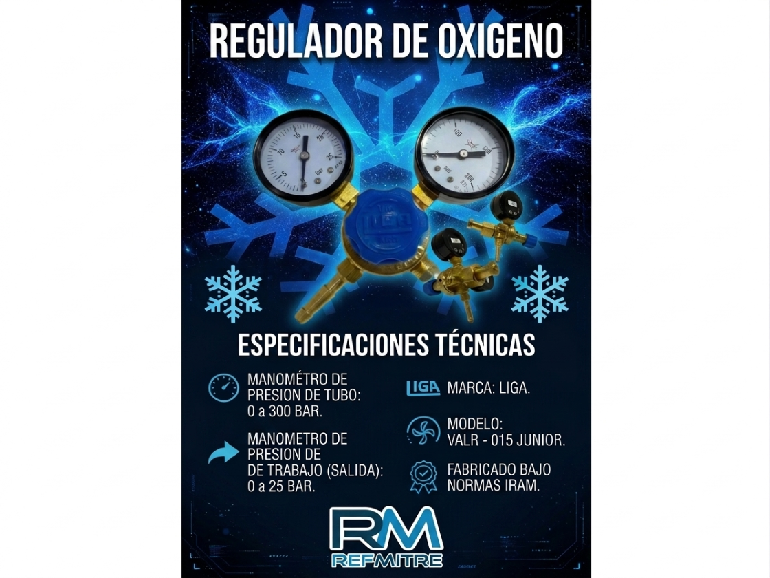 REGULADOR OXIGENO O2 LIGA