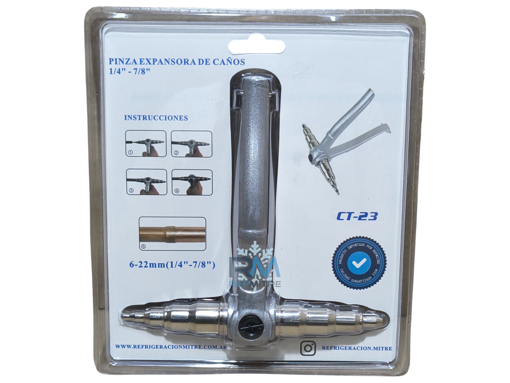 Pinza Expansora Manual REFMITRE 1/4 - 7/8 - CT-23 | Refrigeración Mitre