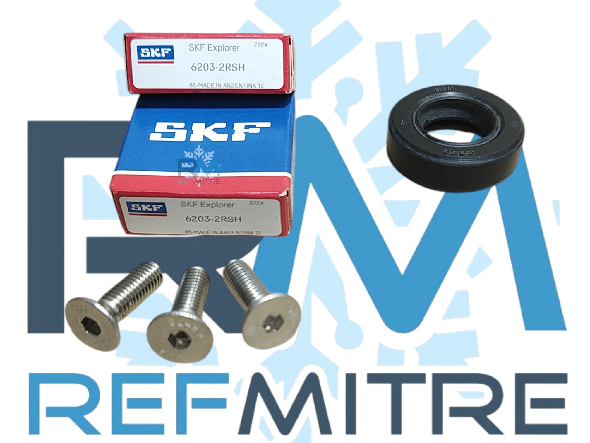 KIT EJE - RULEMANES Y RETEN ELECTROLUX 500 - 806