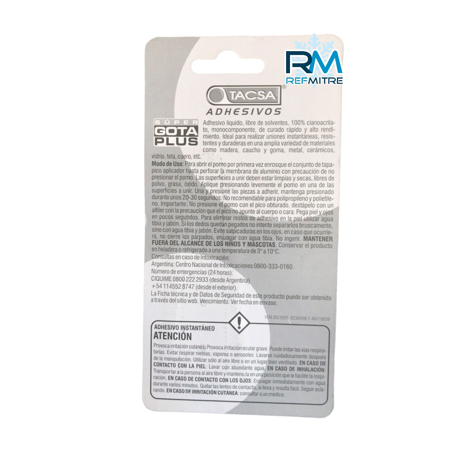 ADHESIVO INSTANTANEO EN GOTA 2 GRS TACSA