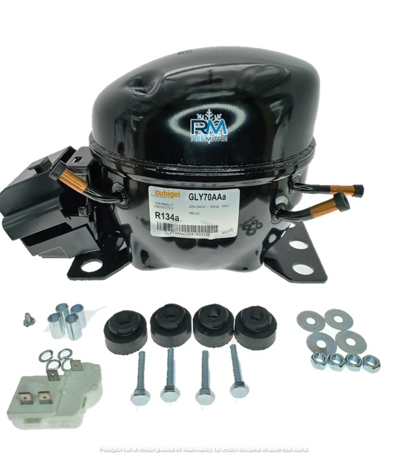 Motoc.Cubigel 1/4HP-GLY70Aaa-LBP-R134a-220v-50HZ (1380)