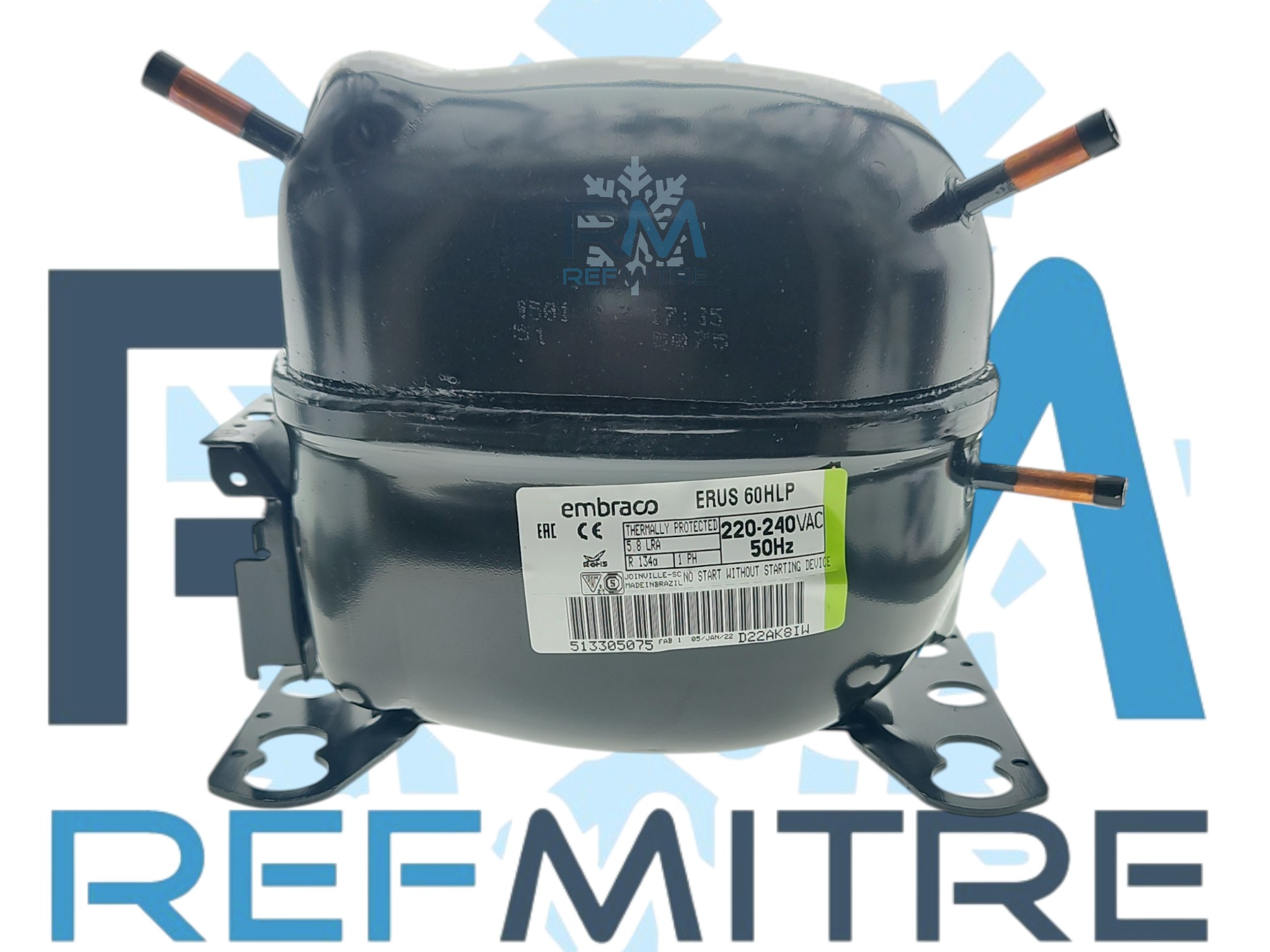 Motoc.EMBRACO 1/6 ERUS60HLP-R134-124f/h - 575023