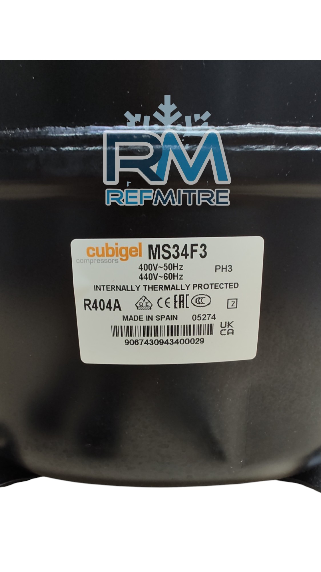 Motoc.Cubigel-1.5HP-MS34F3-VE-LBP=NJ2212GS-3F-R-404a - 400203025